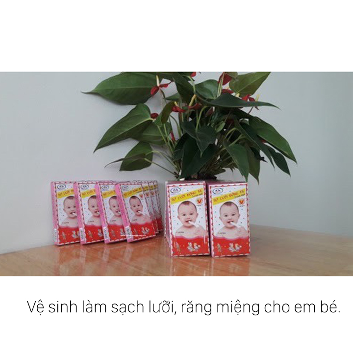 Rơ lưỡi Đông Pha vệ sịnh làm sạch lưỡi, răng miệng cho bé