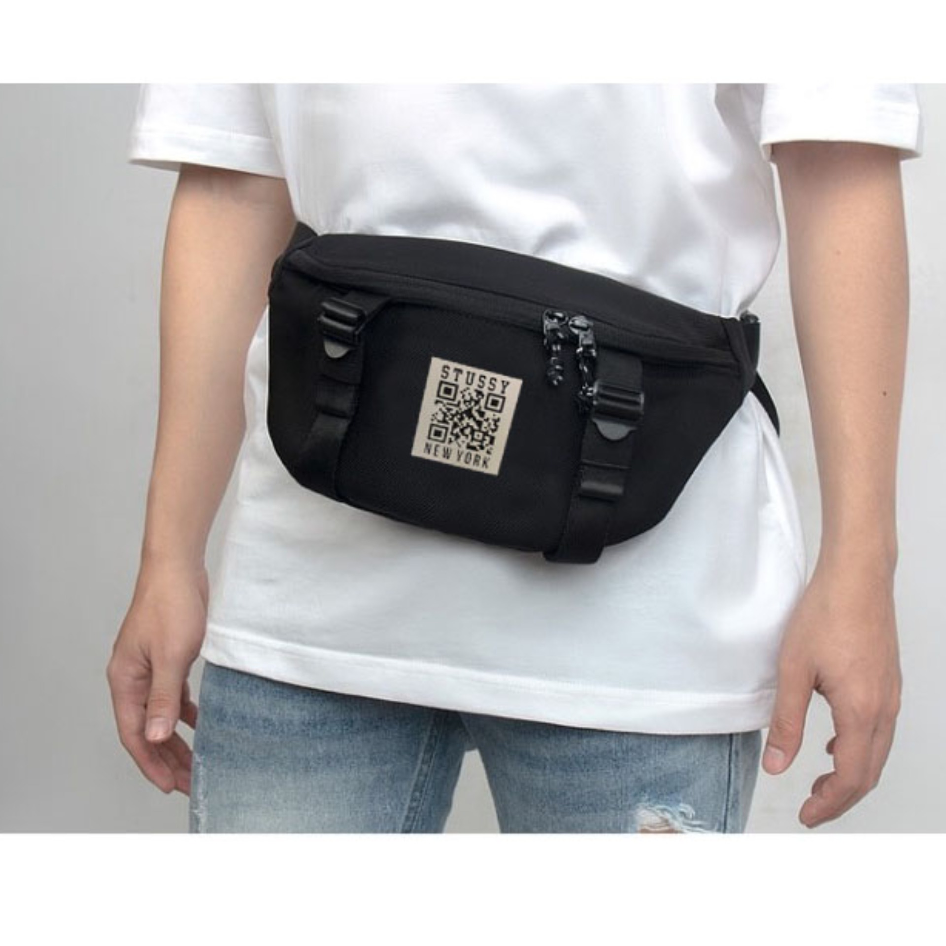 Combo Túi chống du lịch  và Túi đeo Stussy (Đen)