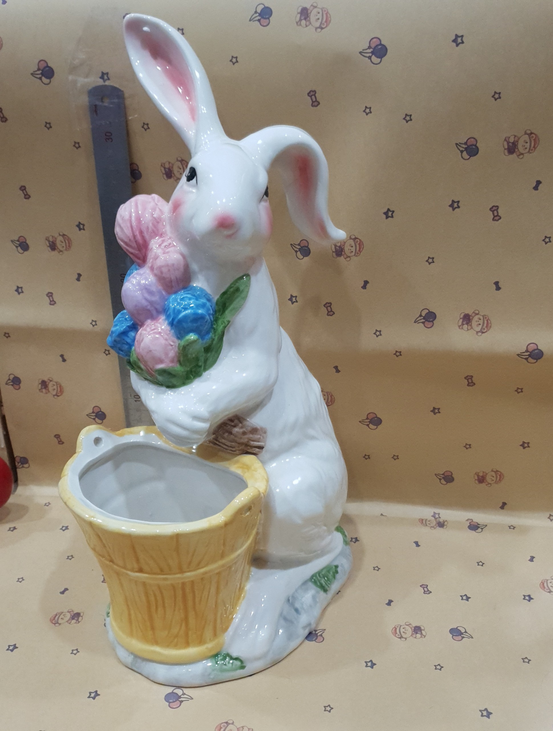 Chú Thỏ Home Decor - Peter Rabbit Porcelain Figurine for flower