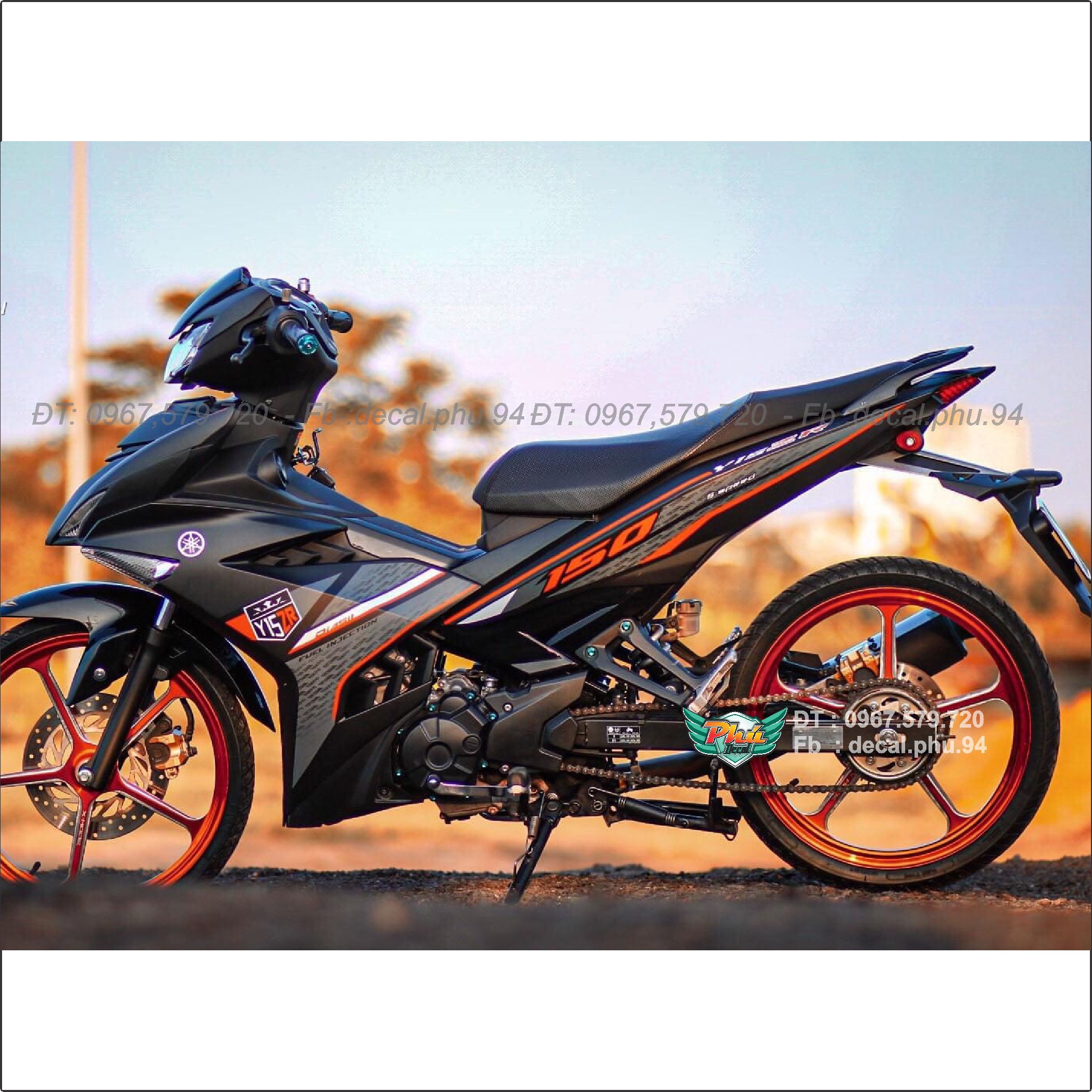 Tem rời Exciter 150 Y15 Zr Cam đenn mờ (K)