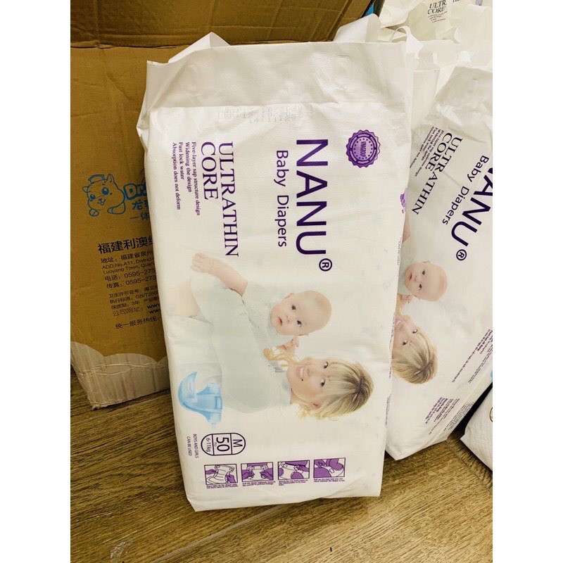 Combo 100 miếng TÃ/BỈM DÁN NANU size S M