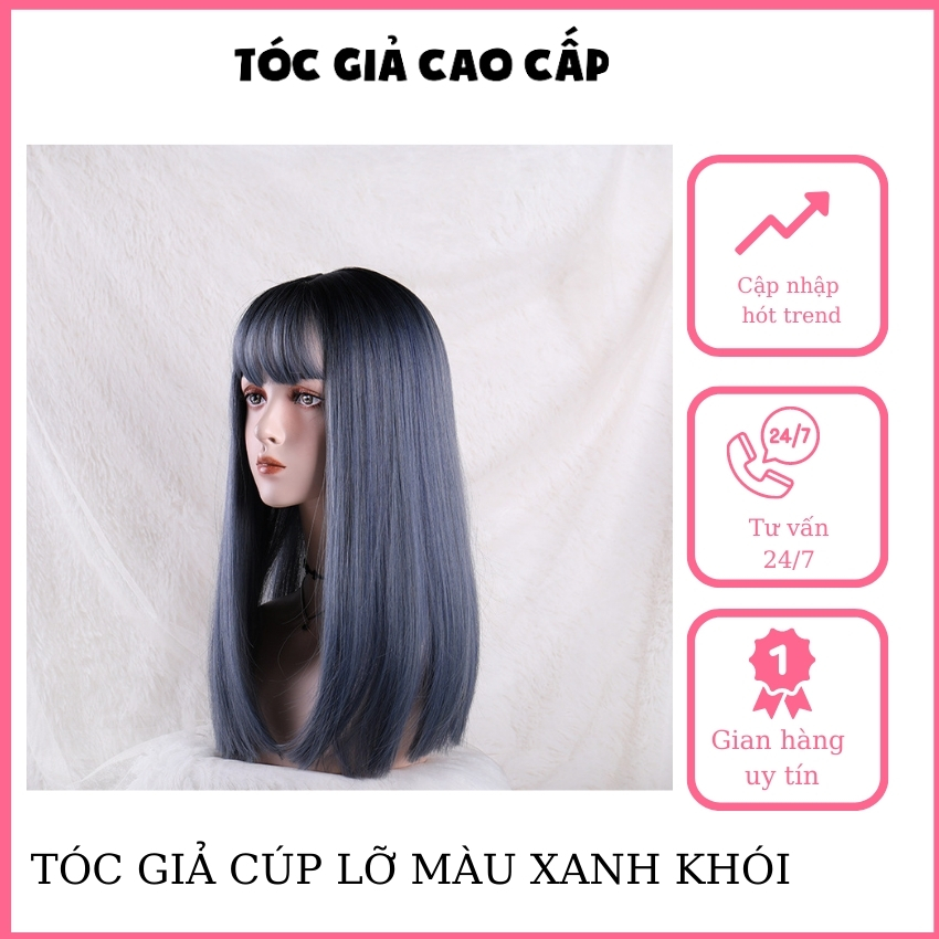 Tóc giả nữ 😍FREESHIP😍 cả đầu thẳng lỡ