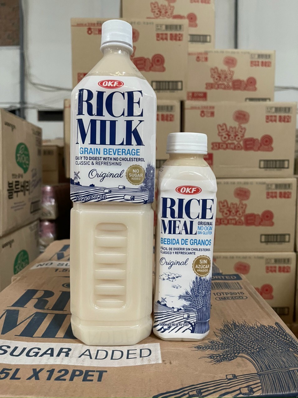 Nước gạo rang OKF Rice Milk Hàn Quốc Chai 1,5 lít Lazada.vn
