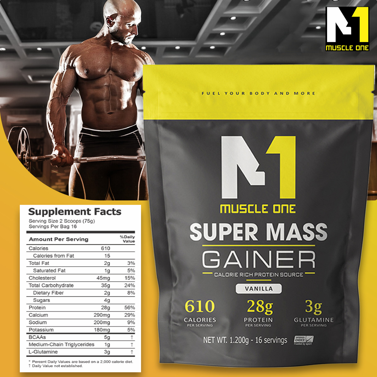 Sữa tăng cân tăng cơ Super Mass Muscle one
