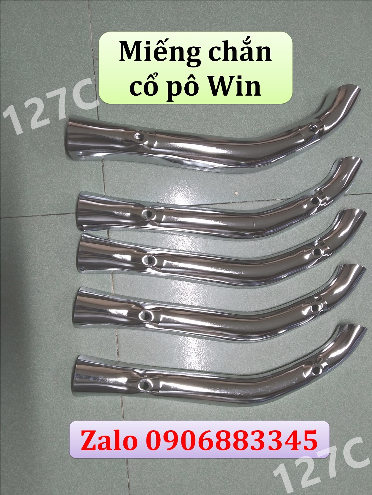 [HCM] Miếng chắn cổ pô Win 100/ 125cc