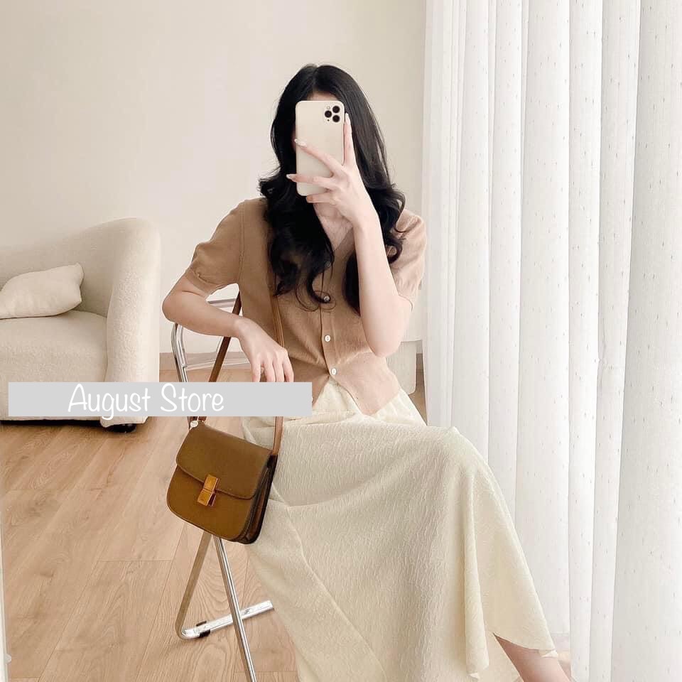 Áo len nữ cộc tay mongtoghi chất mịn cao cấp