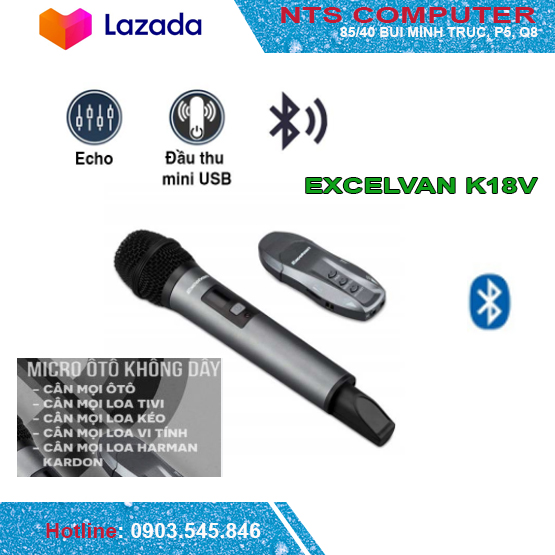 Micro Karaoke không dây  K18V CHÍNH HÃNG