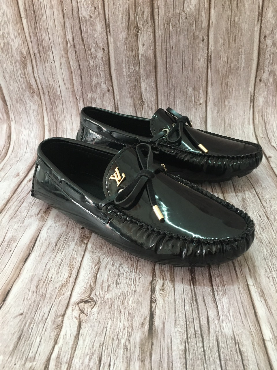 Giày Lười Nam Da Bóng Dây Chuông Cực Đẹp - lazini