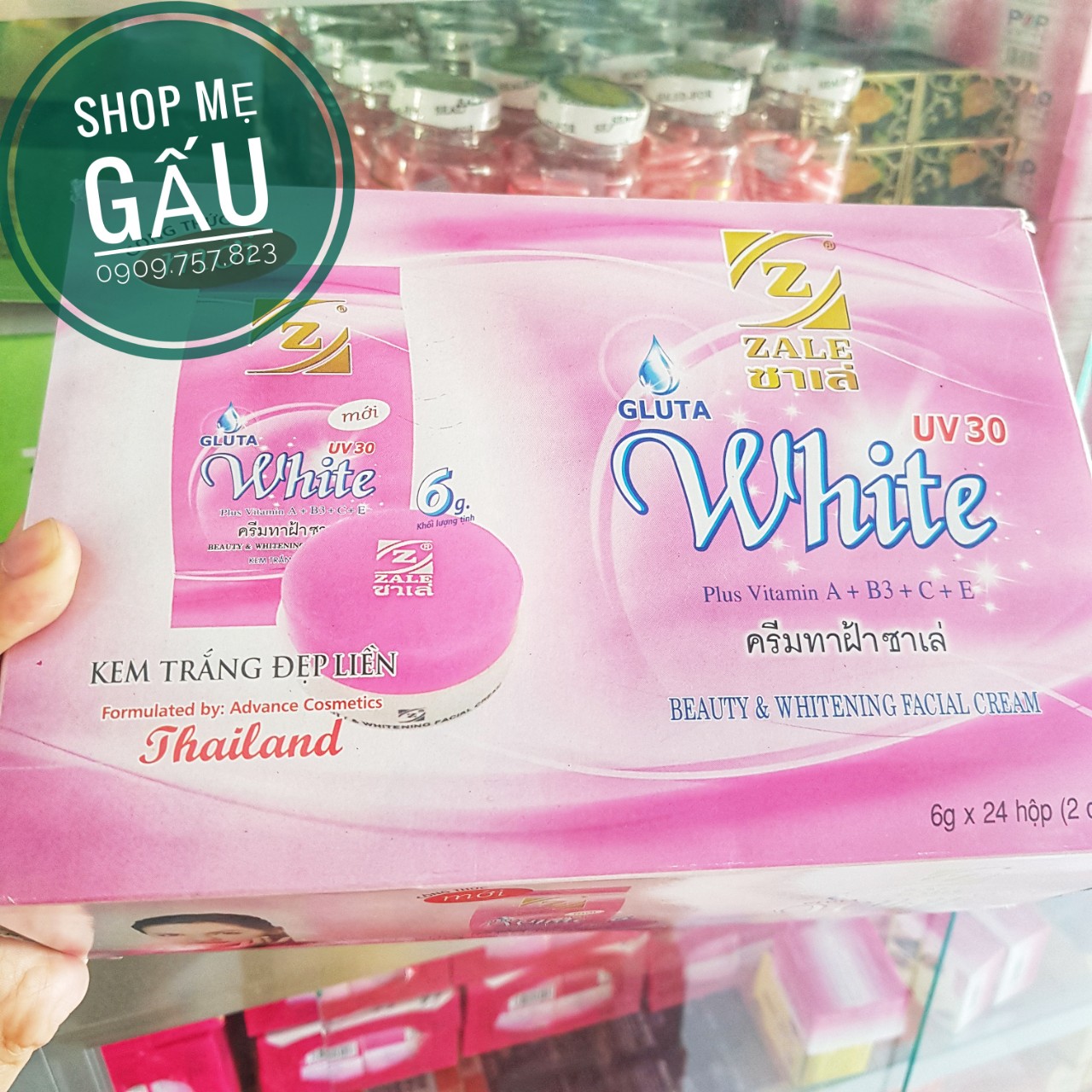 Sỉ nguyên hộp 24 hủ kem Zale Hồng 6g