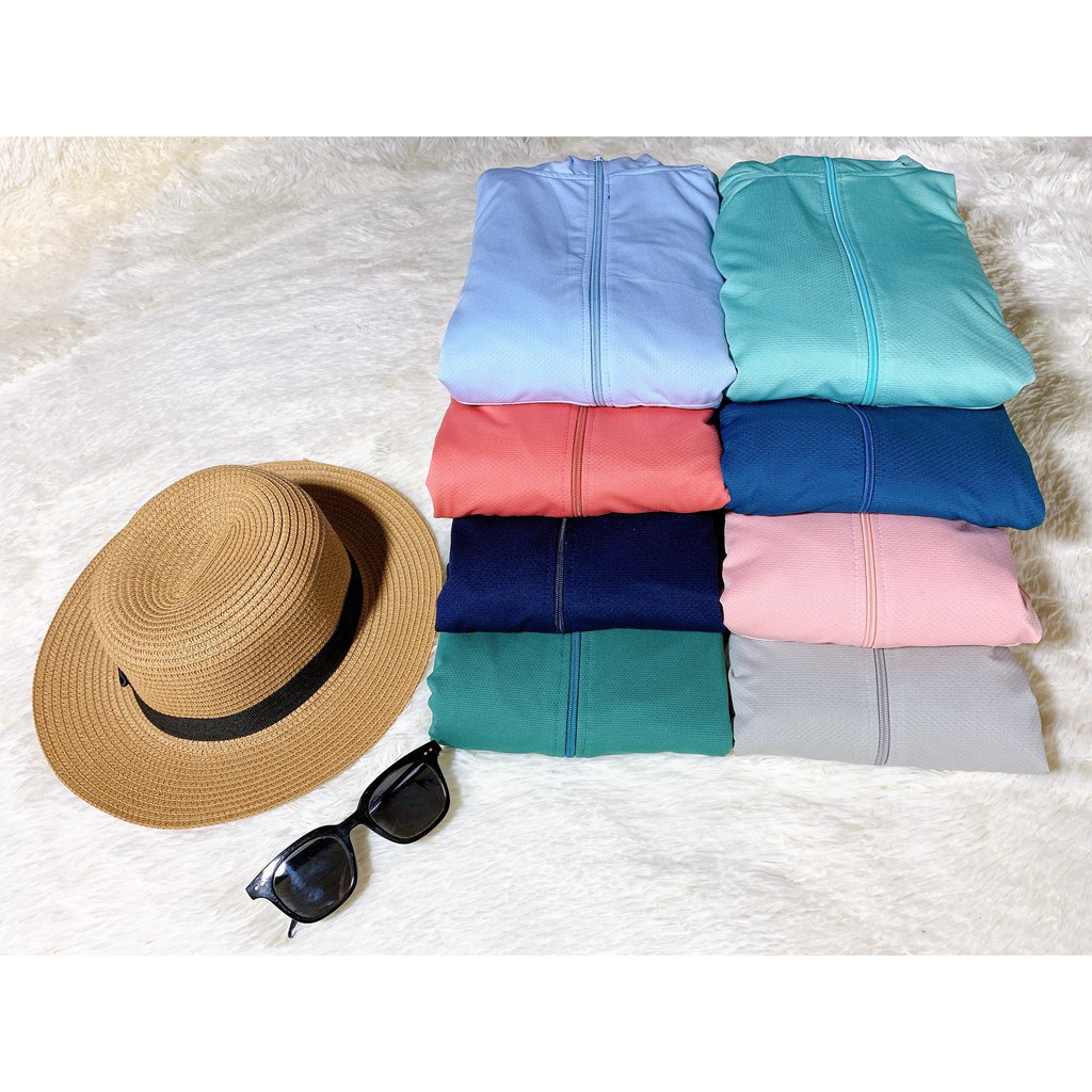 ÁO CHOÀNG DÀI TAY chống nắng GU cao cấp thông hơi phiên bản 2021 - Mũ có khoá