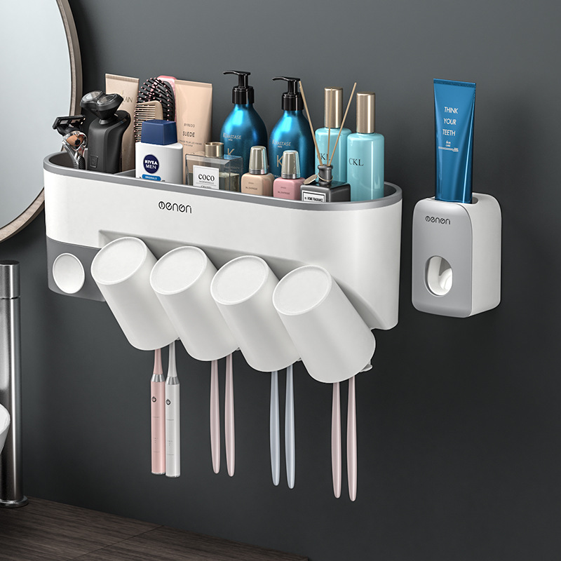 BÁO GIÁ Kệ Nhựa Để Bàn Chải Đánh Răng | Shopee Lazada Sendo Tiki mới nhất 30 Kệ Phòng Tắm OENON, Giá để đồ nhà tắm treo bàn chải đánh răng chất liệu nhựa ABS cao cấp lắp đặt dán tường tặng kèm cốc đánh răng, Bán kèm hộp nhả kem đánh răng tự động - OE041