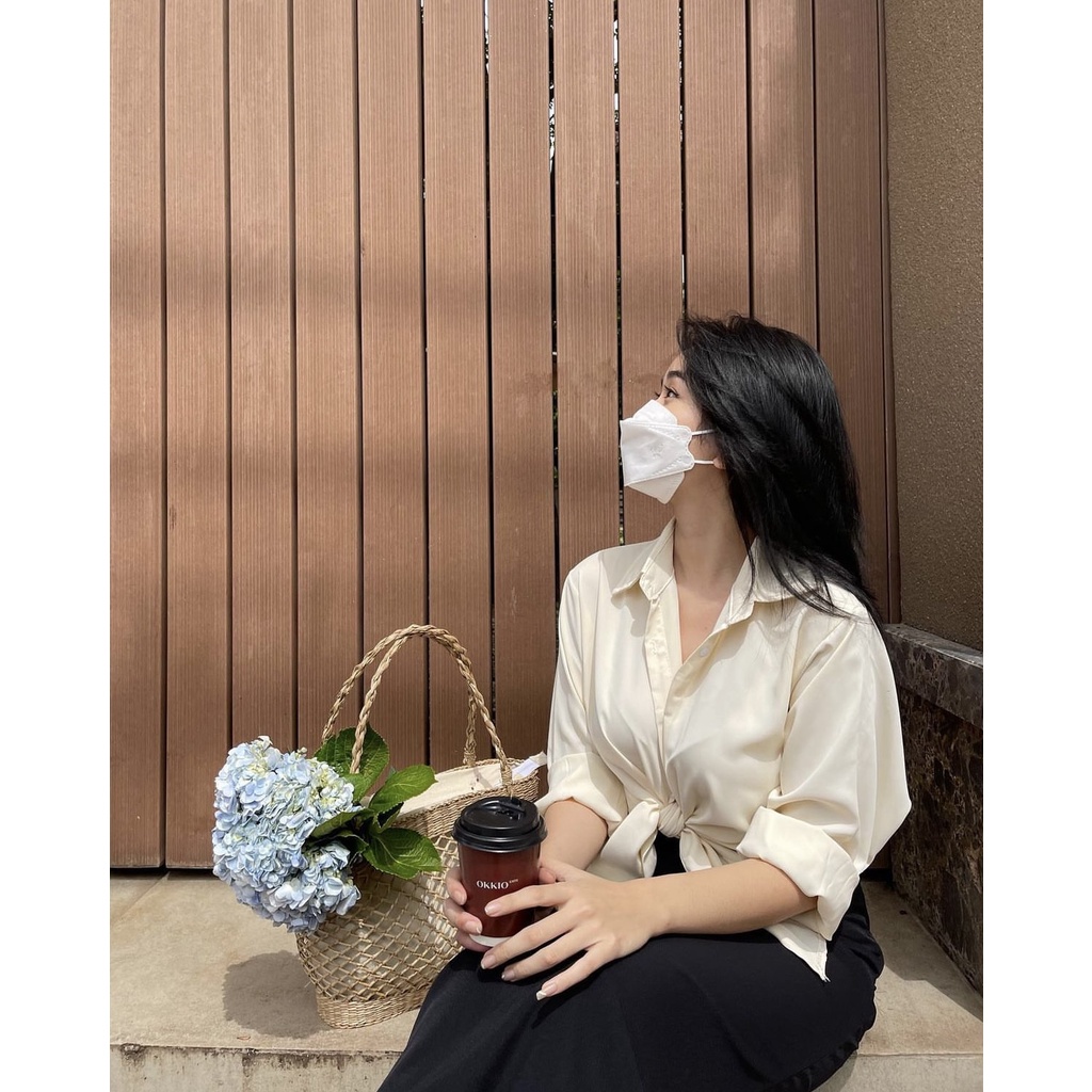 Sơ Mi Lụa Satin Nueye | 2210 | Lana Official