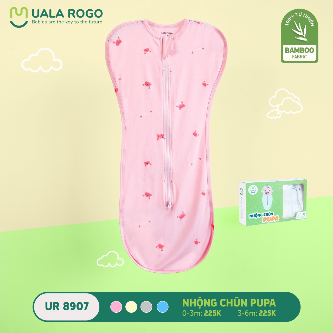 UR- Nhộng Chũn PUPA - 0-3m / 3-6m
