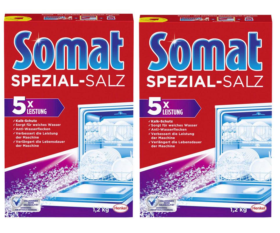 [HCM]Combo 2 Muối Rửa Ly - Bát Somat Special Salt 1.2 Kg - Đức