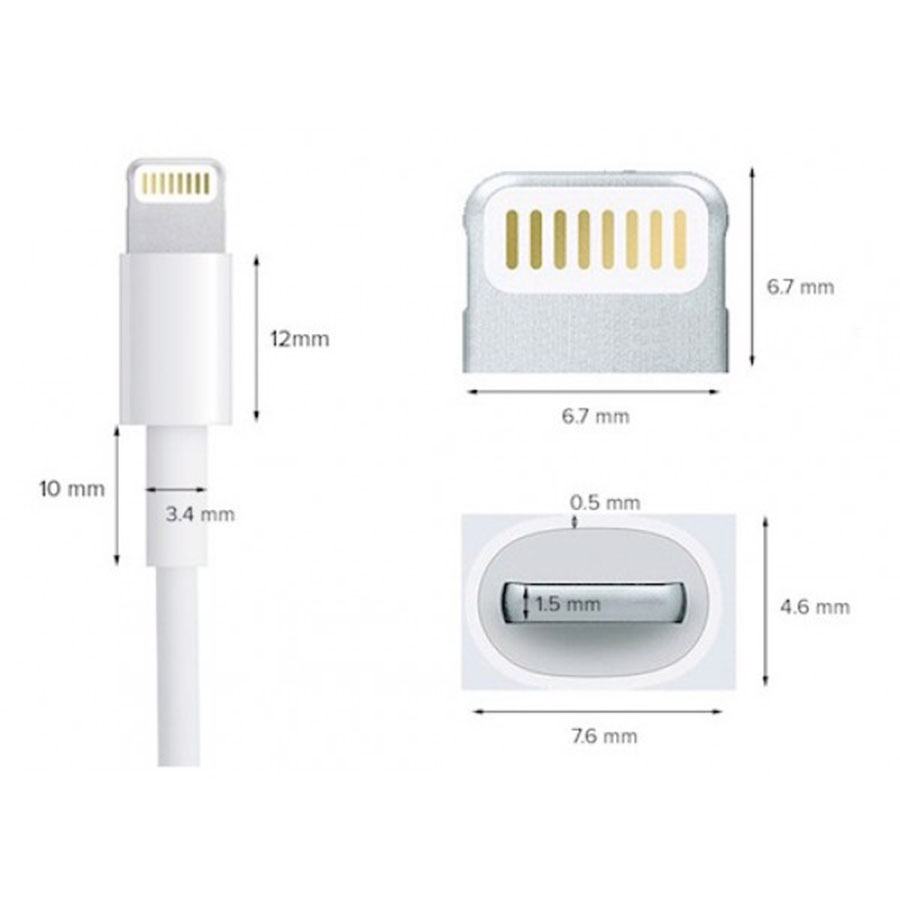 Cáp sạc nhanh cho iPhone 5 iPhone 6 iPhone 7 iPhone 8 iPhone X