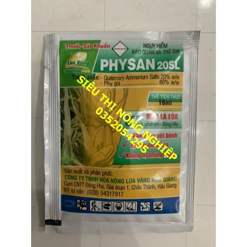 Trừ bệnh thối nhũn vi khuẩn - nấm hồng - vàng rụng lá - PHYSAN 2SL gói 16ml