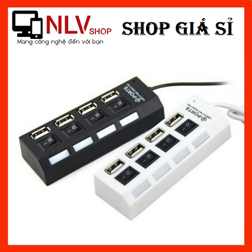 [HCM]Thiết bị chia cổng USB 4 cổng có công tắc