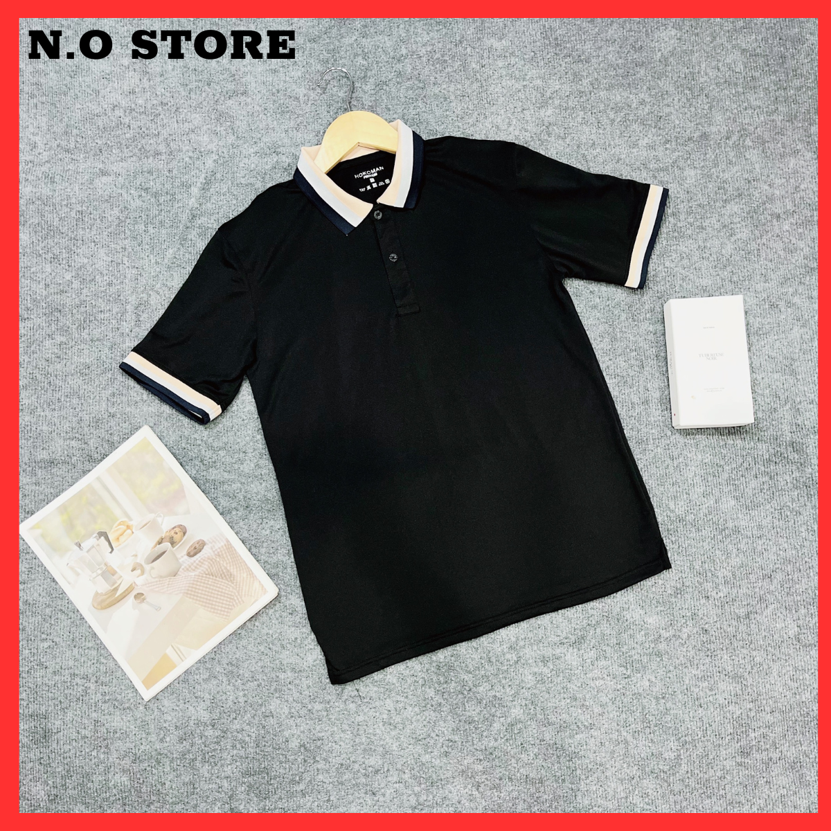 Áo Thun Nam Cổ Tròn Cotton Thêu Chữ Nổi Cao Cấp - ANN.COM.VN