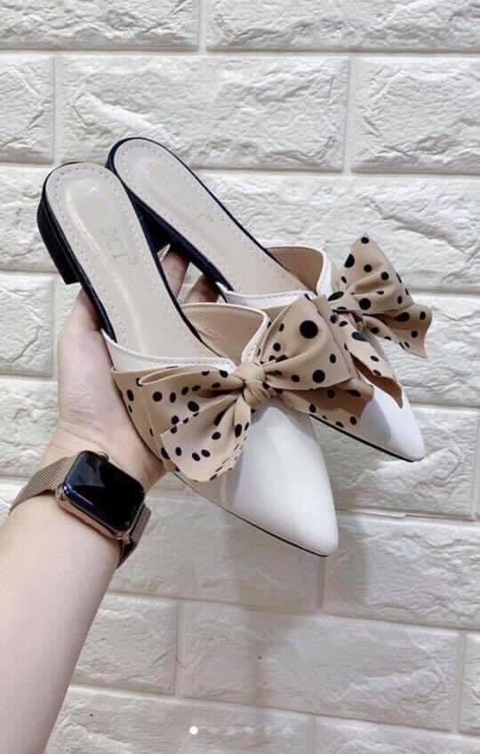 Giày cao gót 2p có nơ siêu xinh