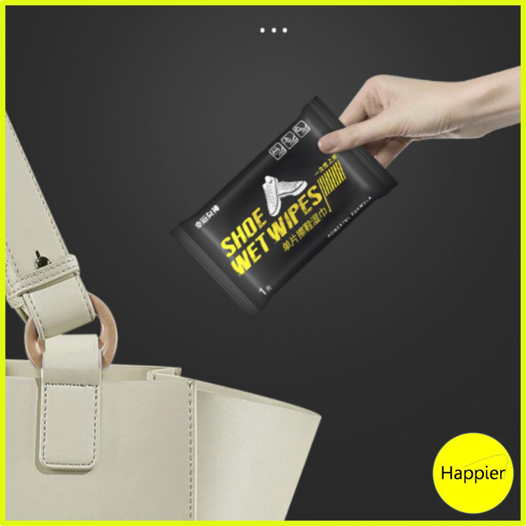 [HCM]Khăn Giấy Lau Giày Thể Thao - Happier