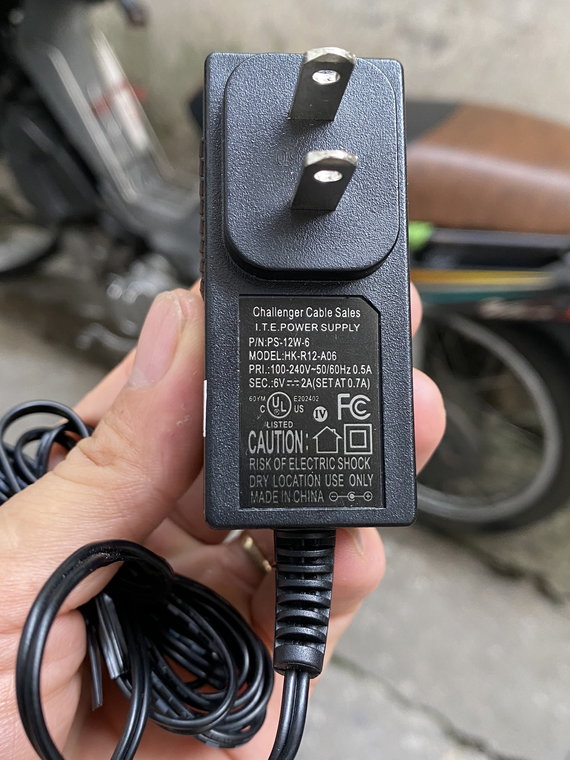 Adapter nguồn sạc 6V 2A hàng cao cấp