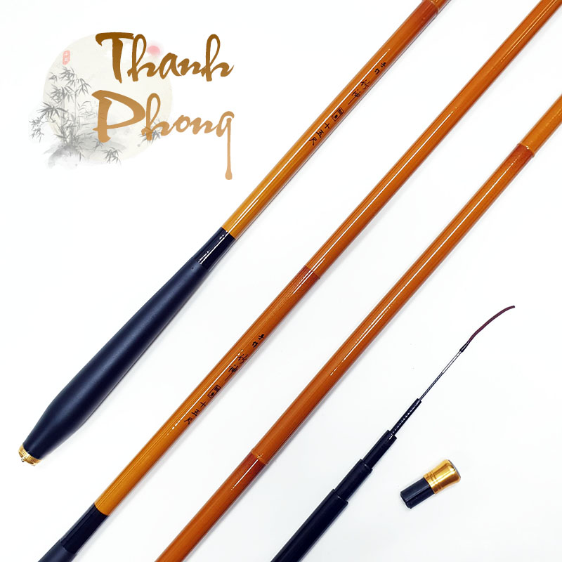 Cần câu tay carbon Thanh Phong 3H đủ size - cần câu tay, cần câu đơn, câu đài, thu gọn 116cm ( Ngu Long )