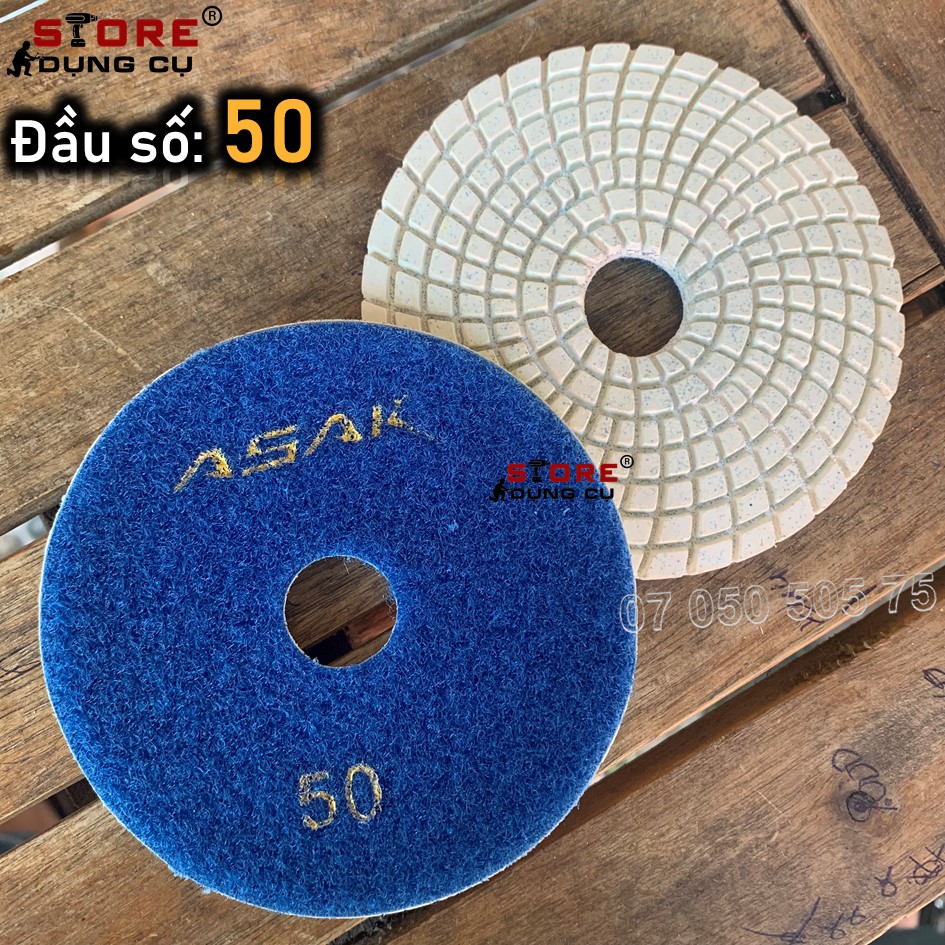 Nỉ xu đánh bóng đá hoa cương cao cấp, đầu số đánh bóng đá hoa cương, nỉ số đánh bóng đá hoa cương ASAK 50 - 3000