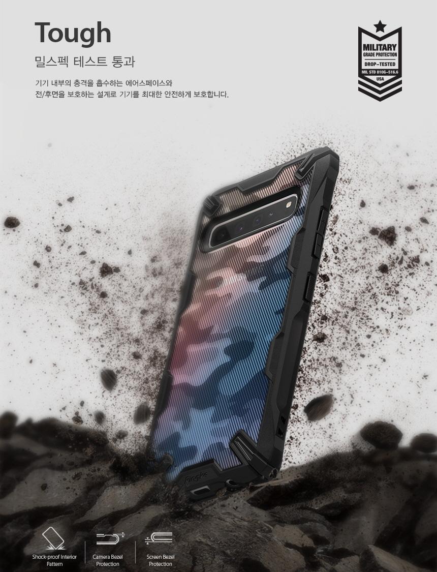 Ốp lưng Galaxy S10 và S10 5G Ringke Fusion X Hàn Quốc