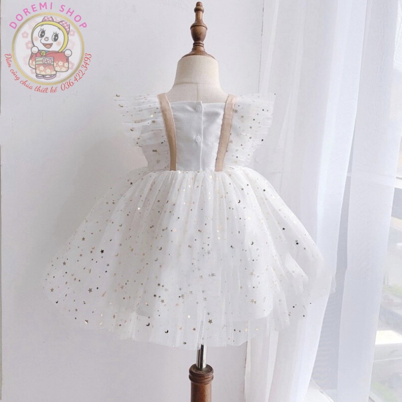Đầm công chúa sao nơ sau cho bé size (9-43Kg)