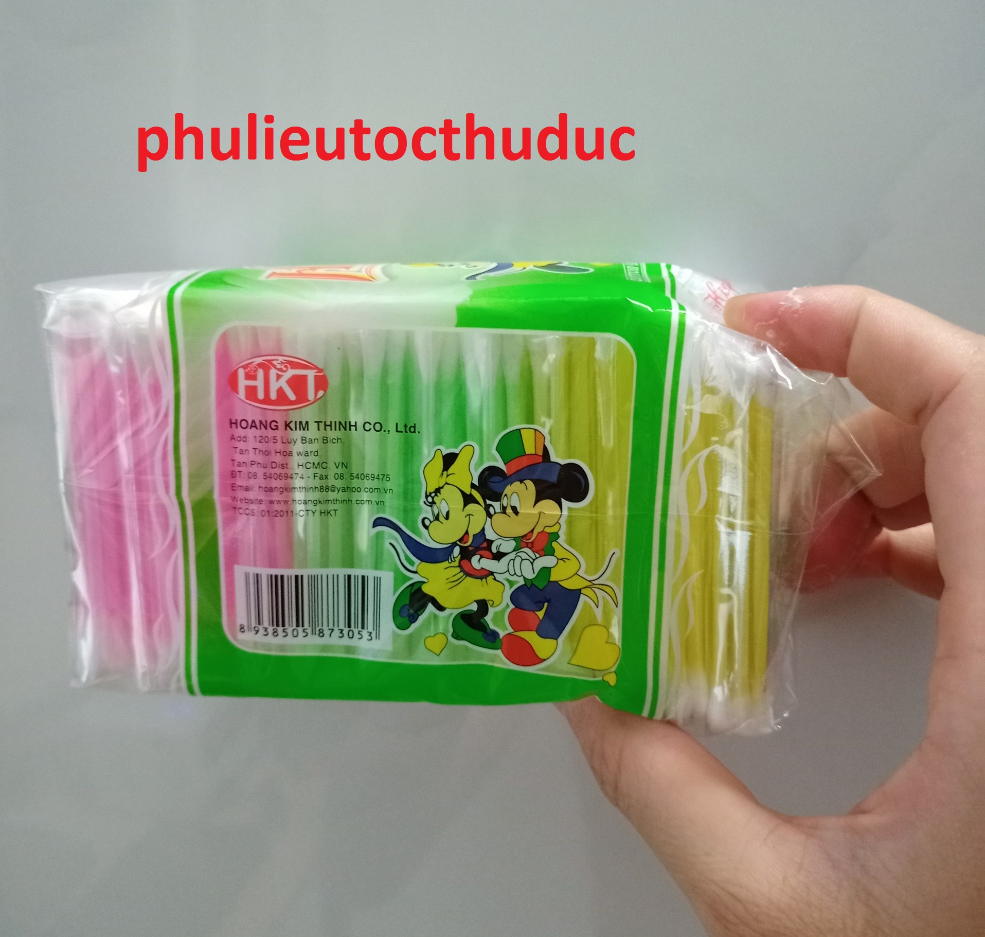 12 bịch tăm bông thân nhựa - phulieutocthuduc