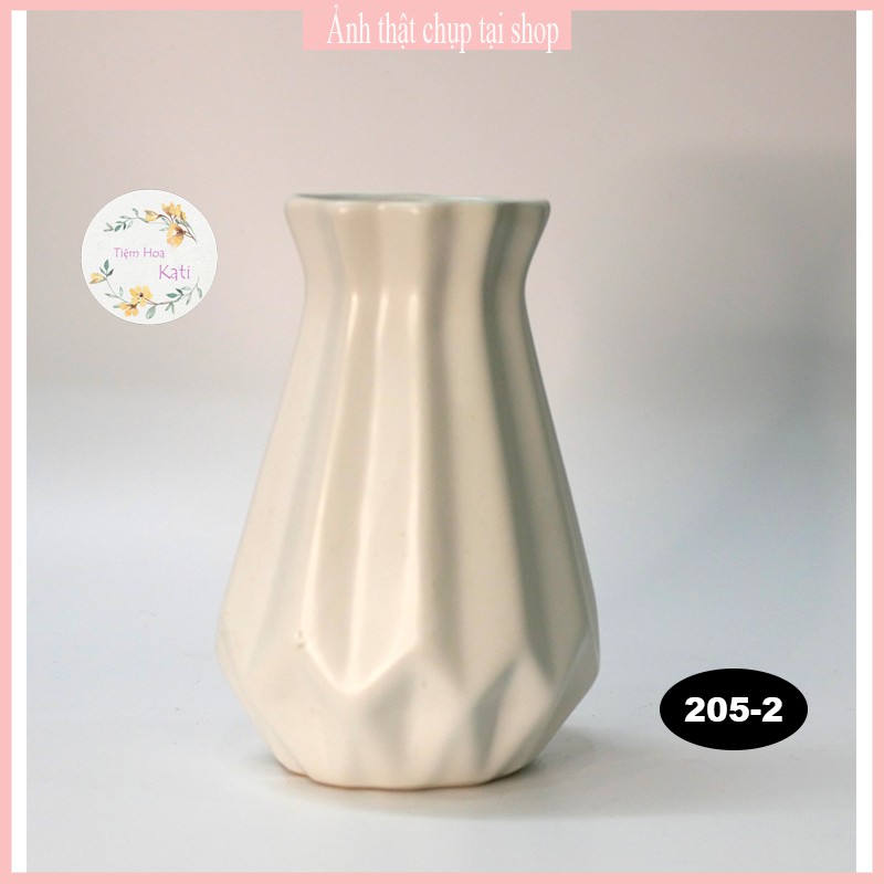 BÌNH GỐM - lọ hoa - gốm trang trí - decor - gốm sứ bát tràng- [205]