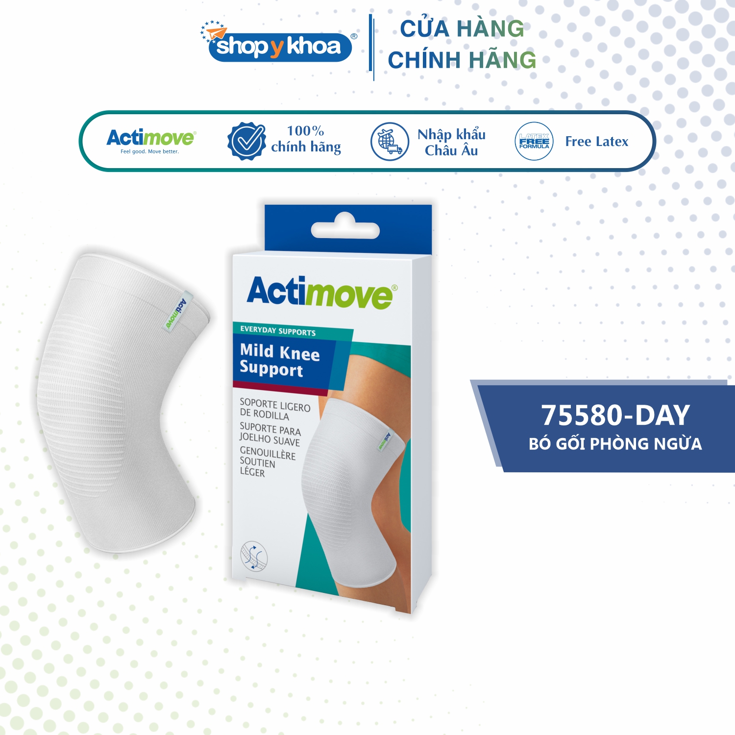 Bó gối phòng ngừa 75580-day actimove mild knee support
