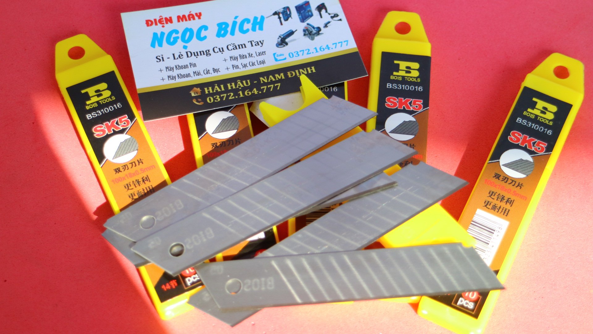 [1 Hộp 10 Chiếc] Lưỡi Dao Dọc Giấy Bosi Siêu Sắc