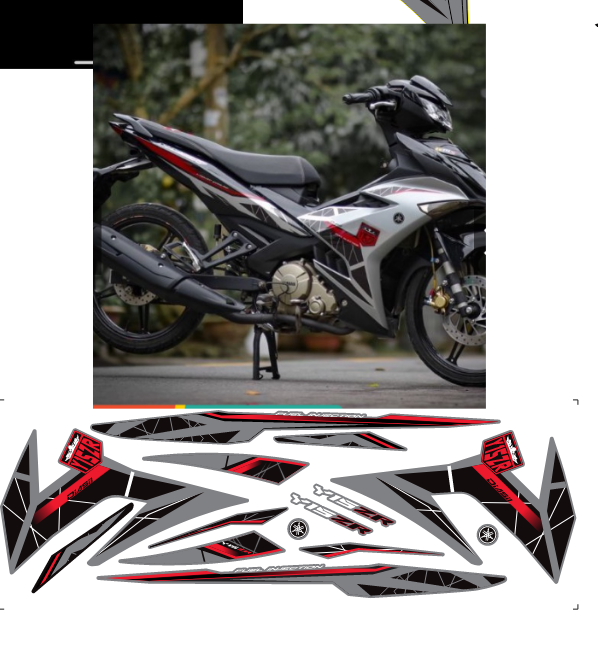 Tem rời ex 150 y15zr - Tem 3 lớp