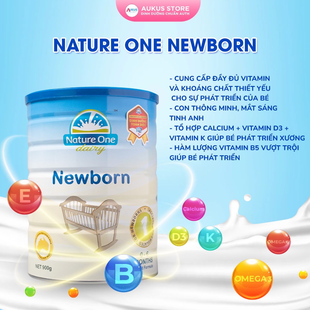 Sữa Bột Cho Bé NATURE ONE DAIRY NEWBORN Số 1 Phát Triển Toàn Diện Cho Trẻ 0