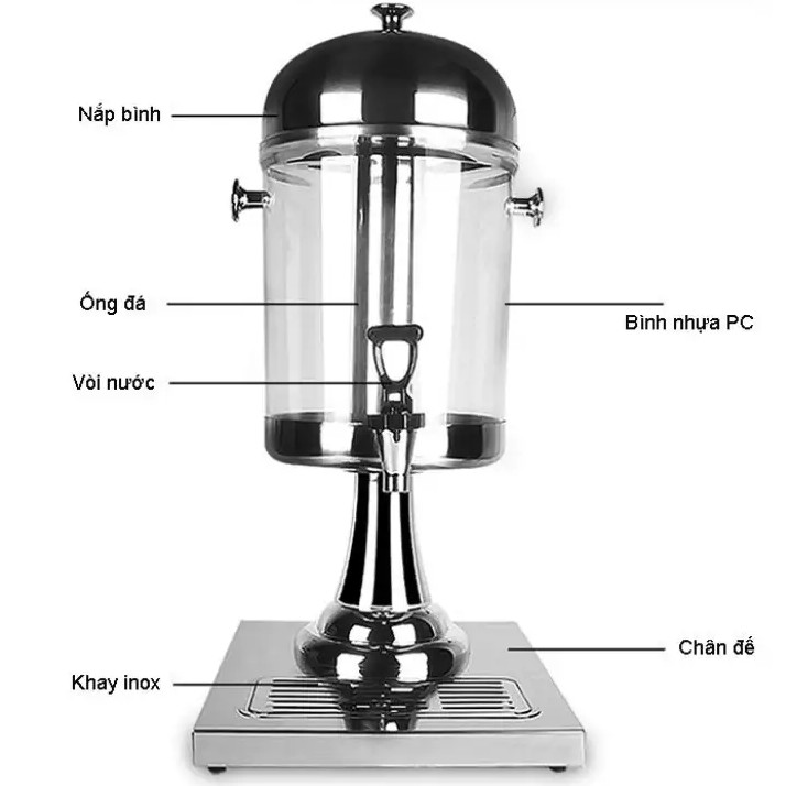 Bình đựng nước trái cây,trà sữa...8 lít
