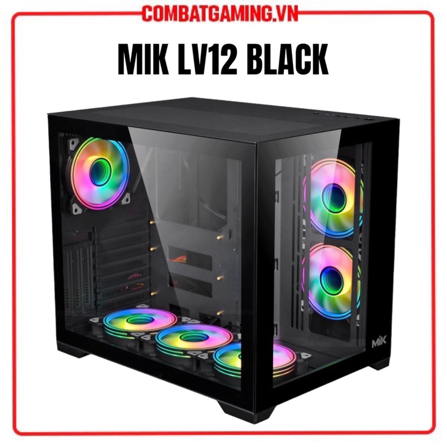 Vỏ Case Máy Tính MIK LV12 , MIK LV12 Mini Black / White