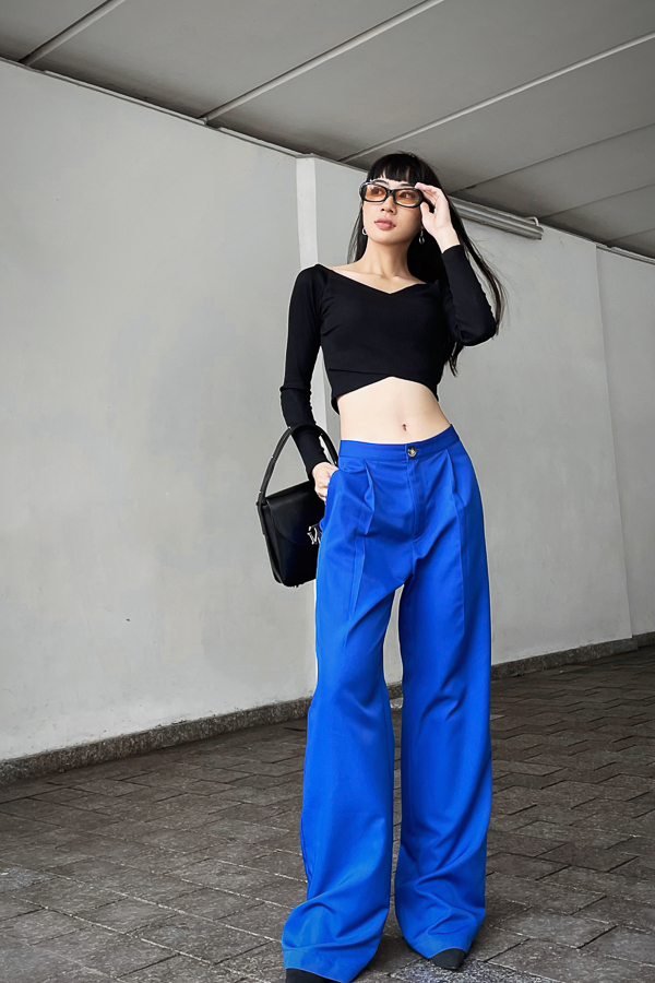 [NHẬP MÃ NOVFALAZSOCIAL02 GIẢM 40K ĐƠN 199K  ]  Quần dài MAYBI ống đứng lụa lạnh