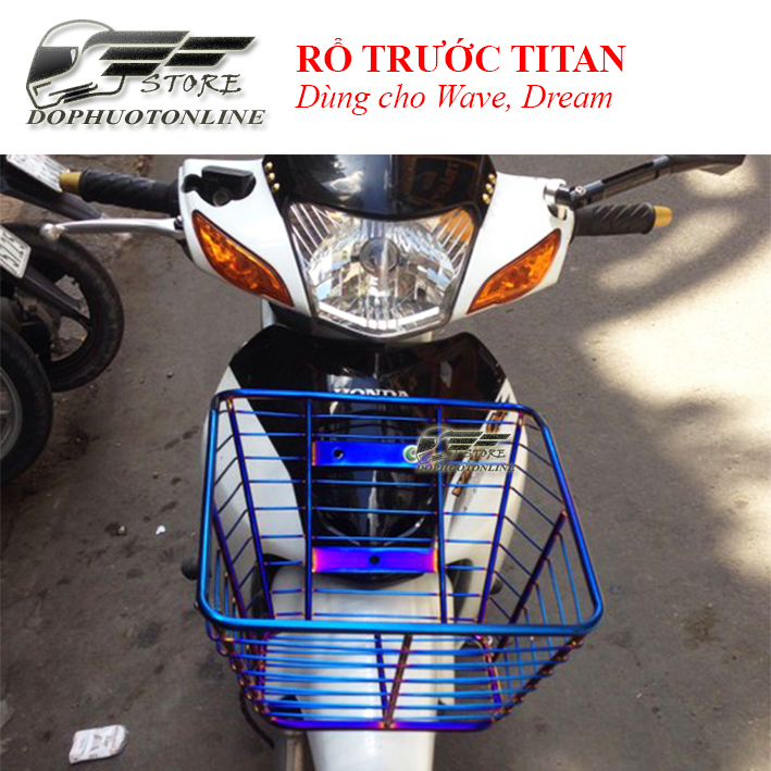 Rổ (Giỏ) Trước Inox, Titan Cho Wave, Dream <Dpol>