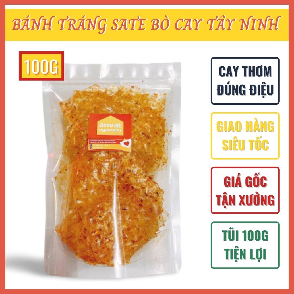 Bánh tráng sa tế sốt bò cay - Đặc sản Tây Ninh, bánh tráng Tây Ninh giá xưởng