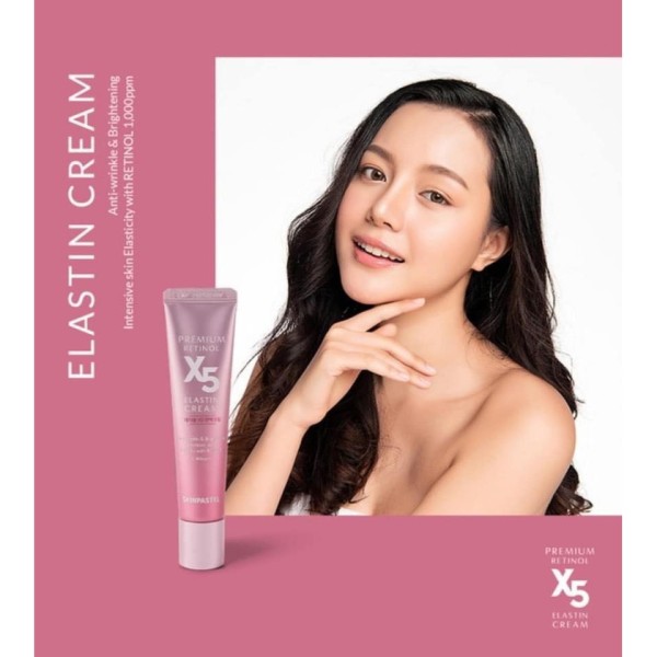 Retinol X5 Elastin Cream Skinpastel 30ml Hàn Quốc Trẻ Hóa, Căng Bóng Da