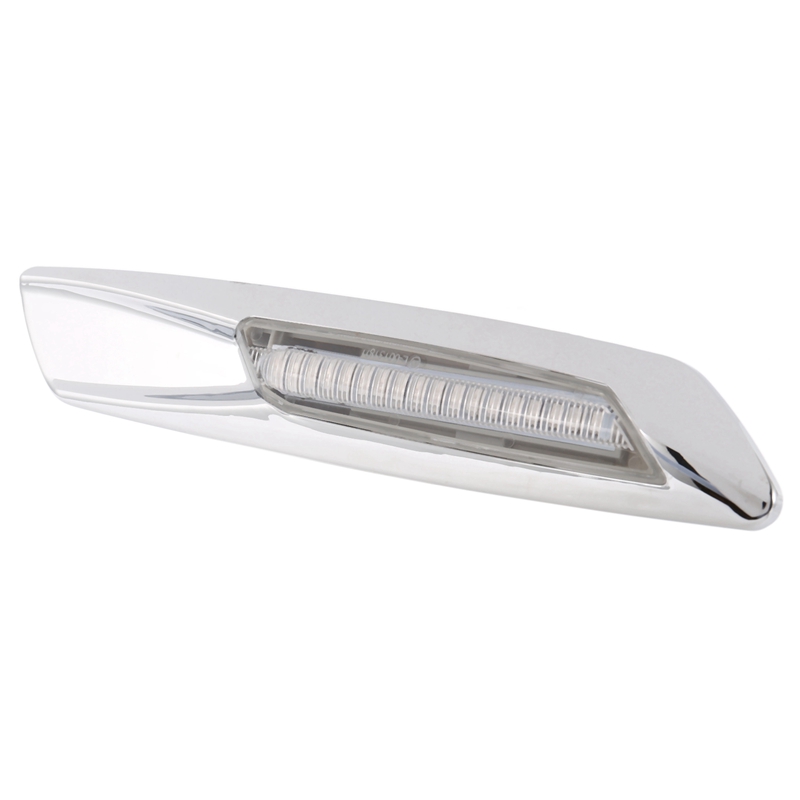 Chrome LED Side Marker Turn Signal Indicator Lights for BMW 3-Series E46/E90/E91/E92 E93