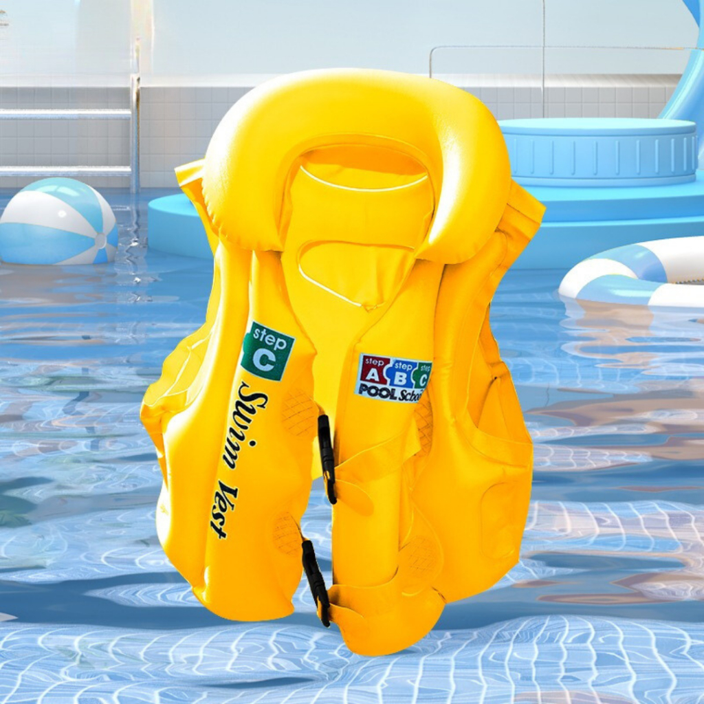 Áo phao bơi hoạt hình trẻ em từ 3 đến 6 tuổi, áo phao tập bơi đỡ cổ cho bé từ 10-25kg áo phao bơi cho bé áo phao trẻ em hàng xịn