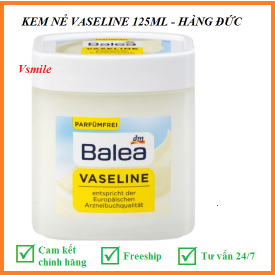 Kem nẻ Vaseline Balea 125ml làm mềm da- hàng nội địa Đức