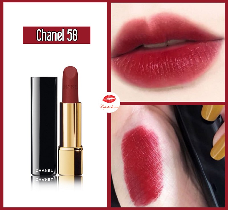 Son Chanel 58 Rouge Vie Màu Đỏ Mận Minisizie 1g – Mỹ Phẩm Socutelipstick /  Tiệm Socute
