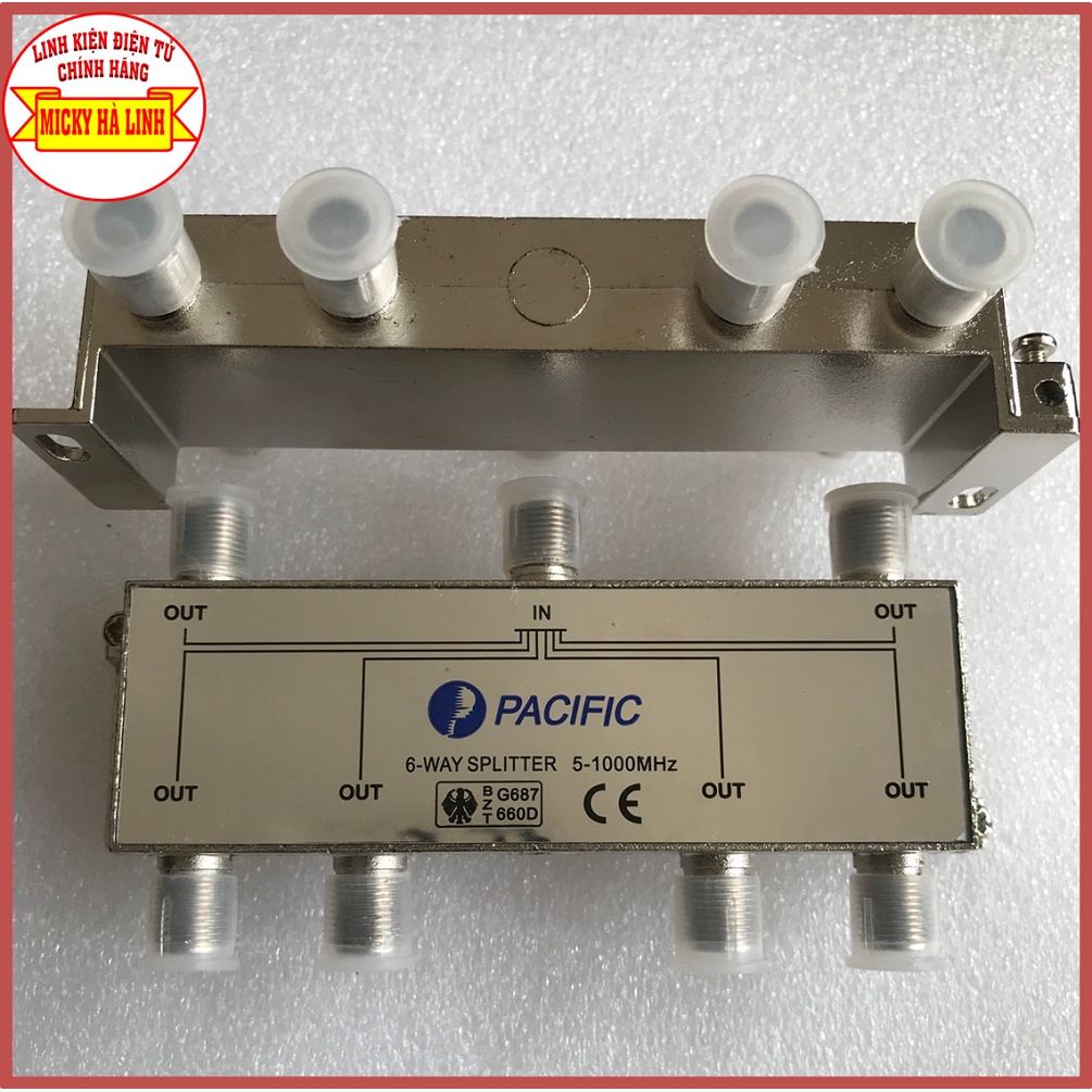 Chia Cáp 6 Xanh, Chia 6 tín hiệu tivi truyền hình cáp,Chia tín hiệu truyền hình cáp thường và truyền hình cáp