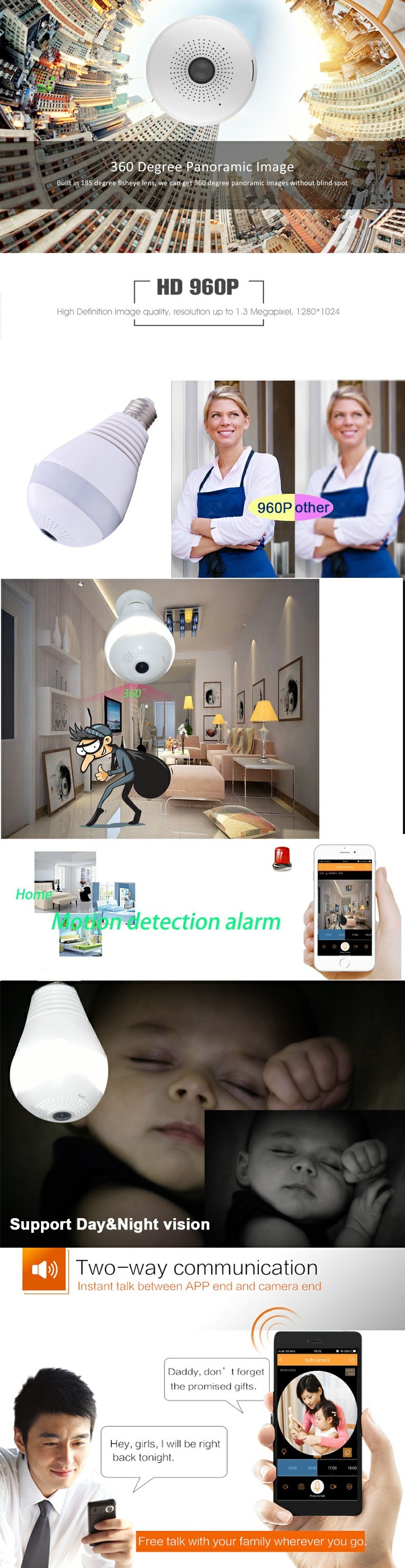 CAMERA 3D 1.3M HÌNH BÓNG ĐÈN (PHẦN MỀM YOOSEE)