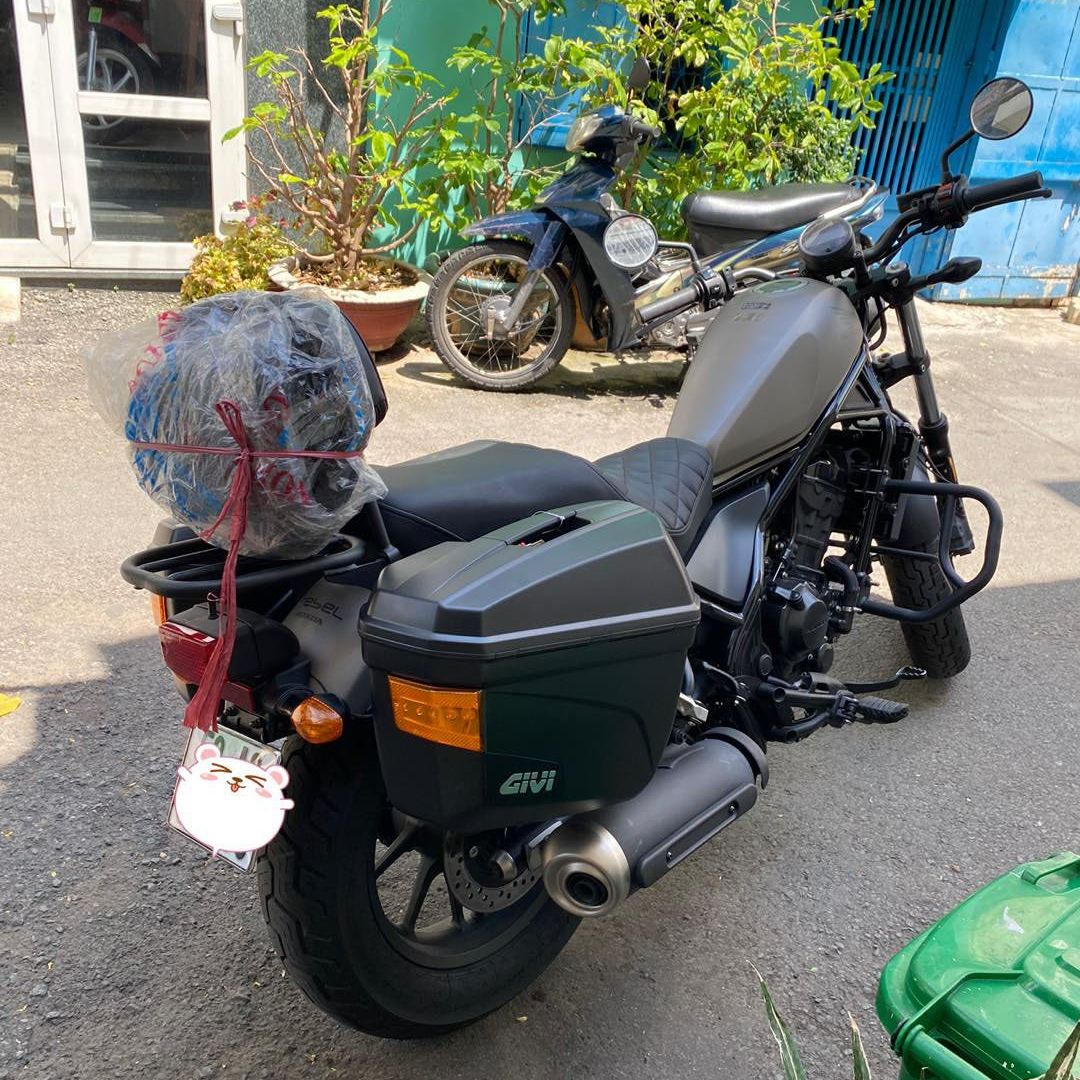 Thùng hông Givi E22NS lắp cho HONDA Rebel