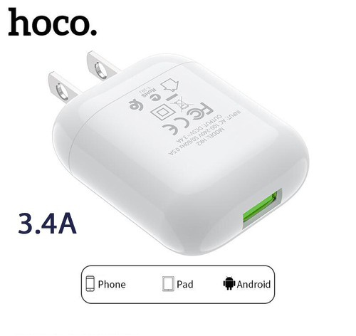 Dock sạc nhanh Hoco HK2 Cổng USB 5V/3.4A cho Iphone Ipad Samsung Huawei Xiaomi Oppo Máy chơi game