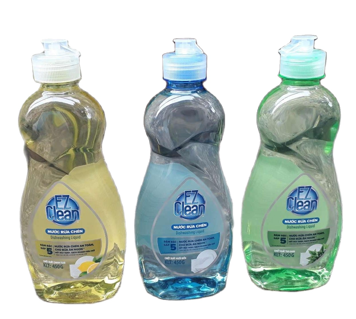 Nước rửa chén đậm đặc EZ hương chanh 450g